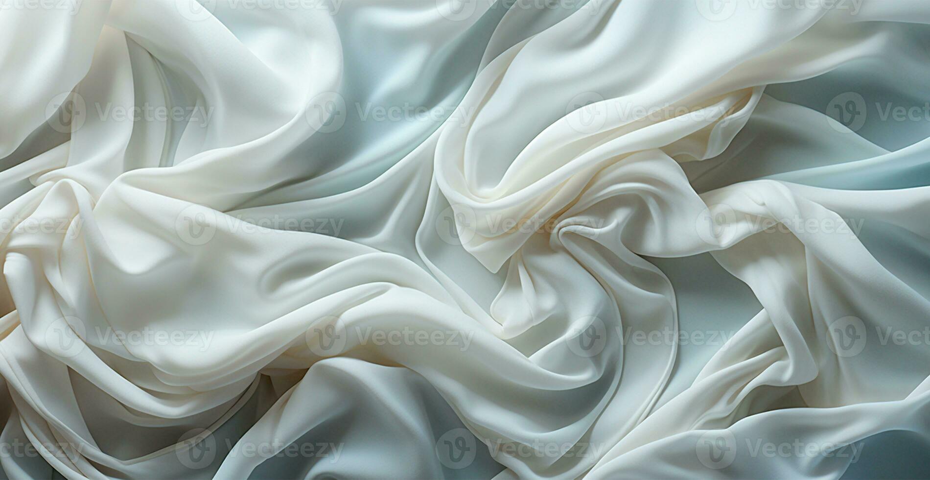 Light light linen fabric, texture panoramic background - AI generated image photo