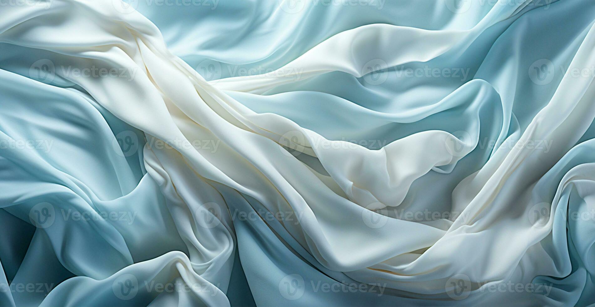 Light light linen fabric, texture panoramic background - AI generated image photo