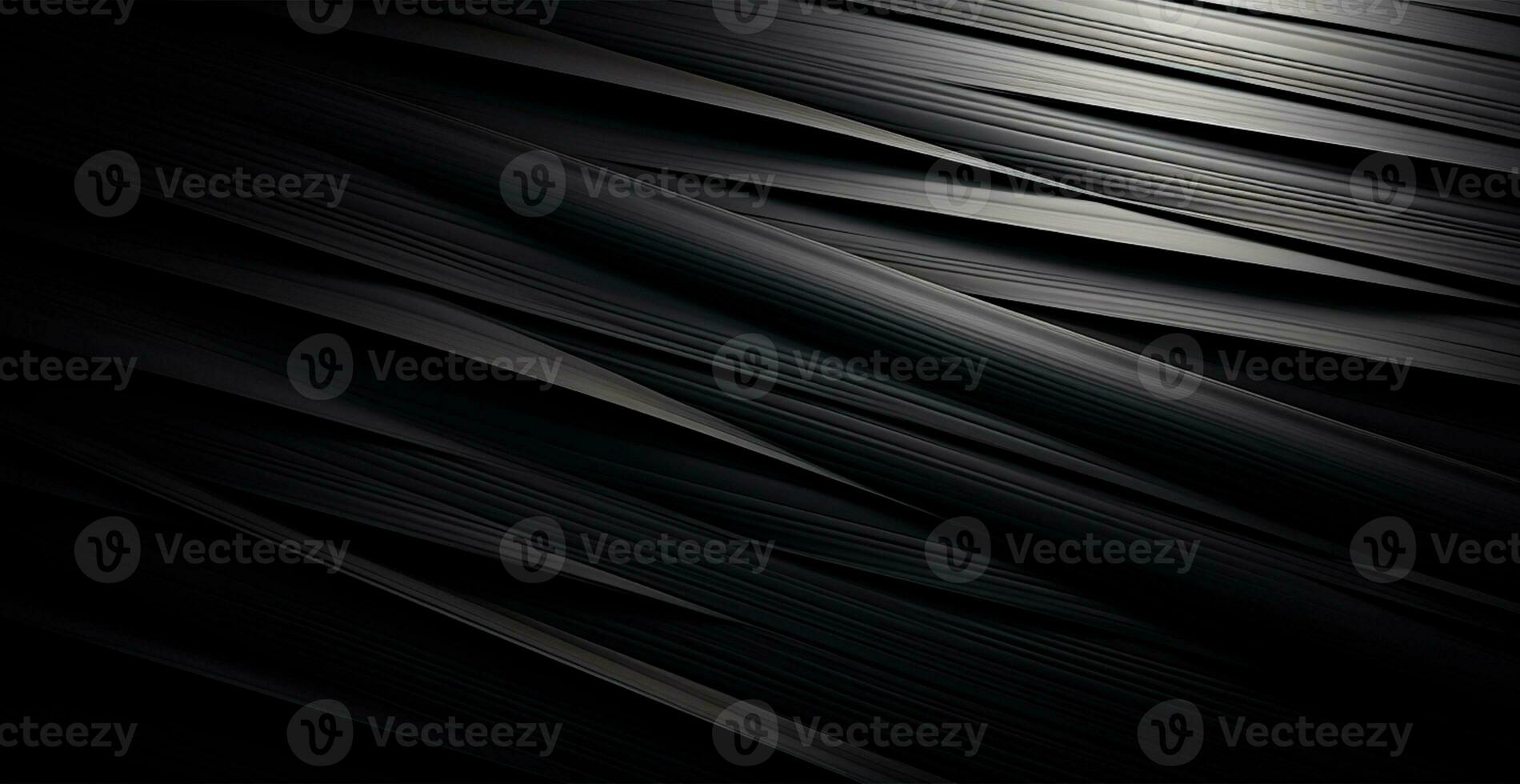 Abstract black background, straight lines lighting - AI generated image photo