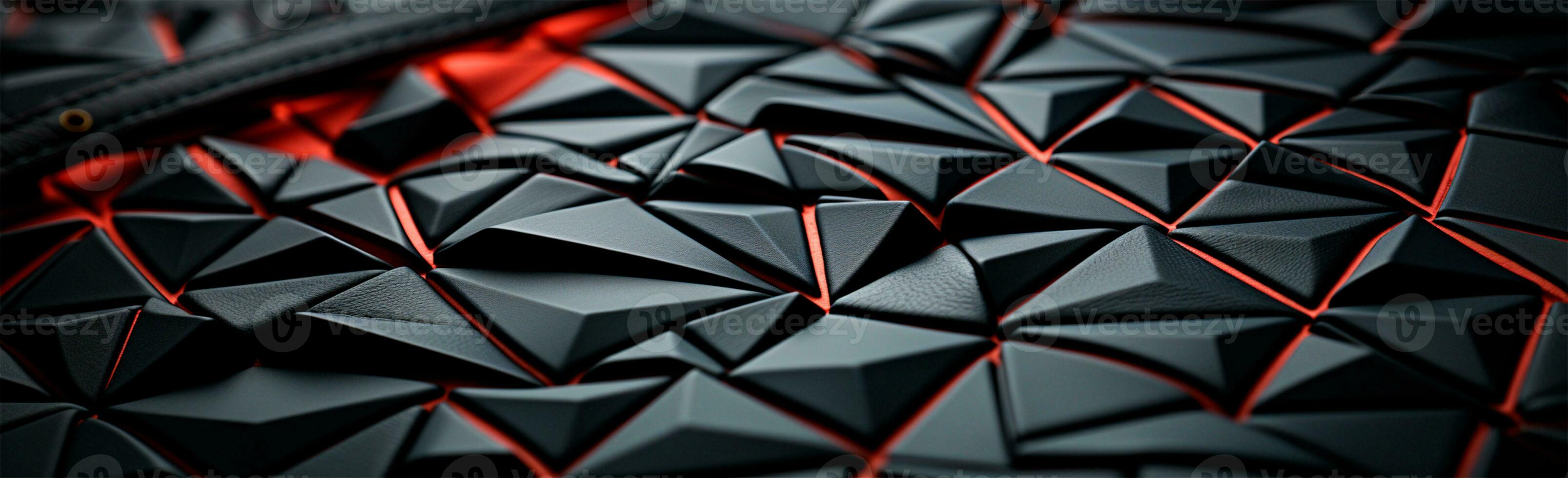 Abstract black background, straight lines lighting - AI generated image photo