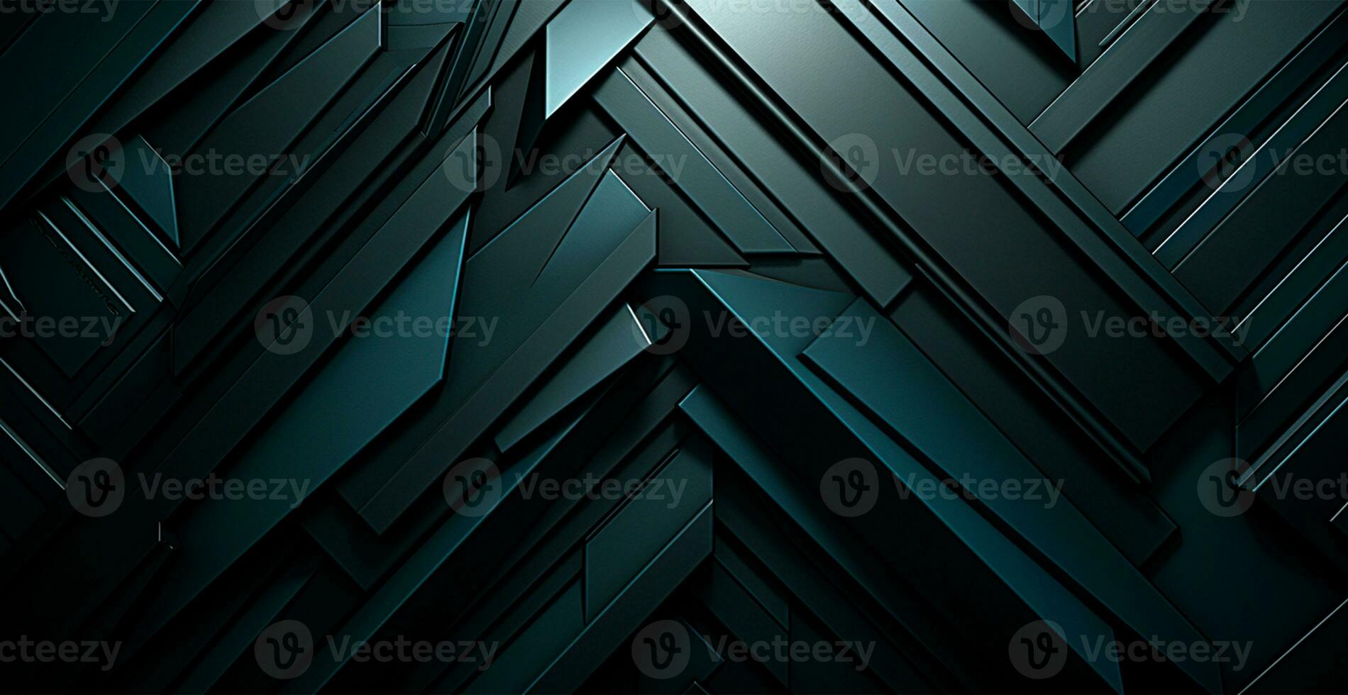 Abstract black background, straight lines lighting - AI generated image photo