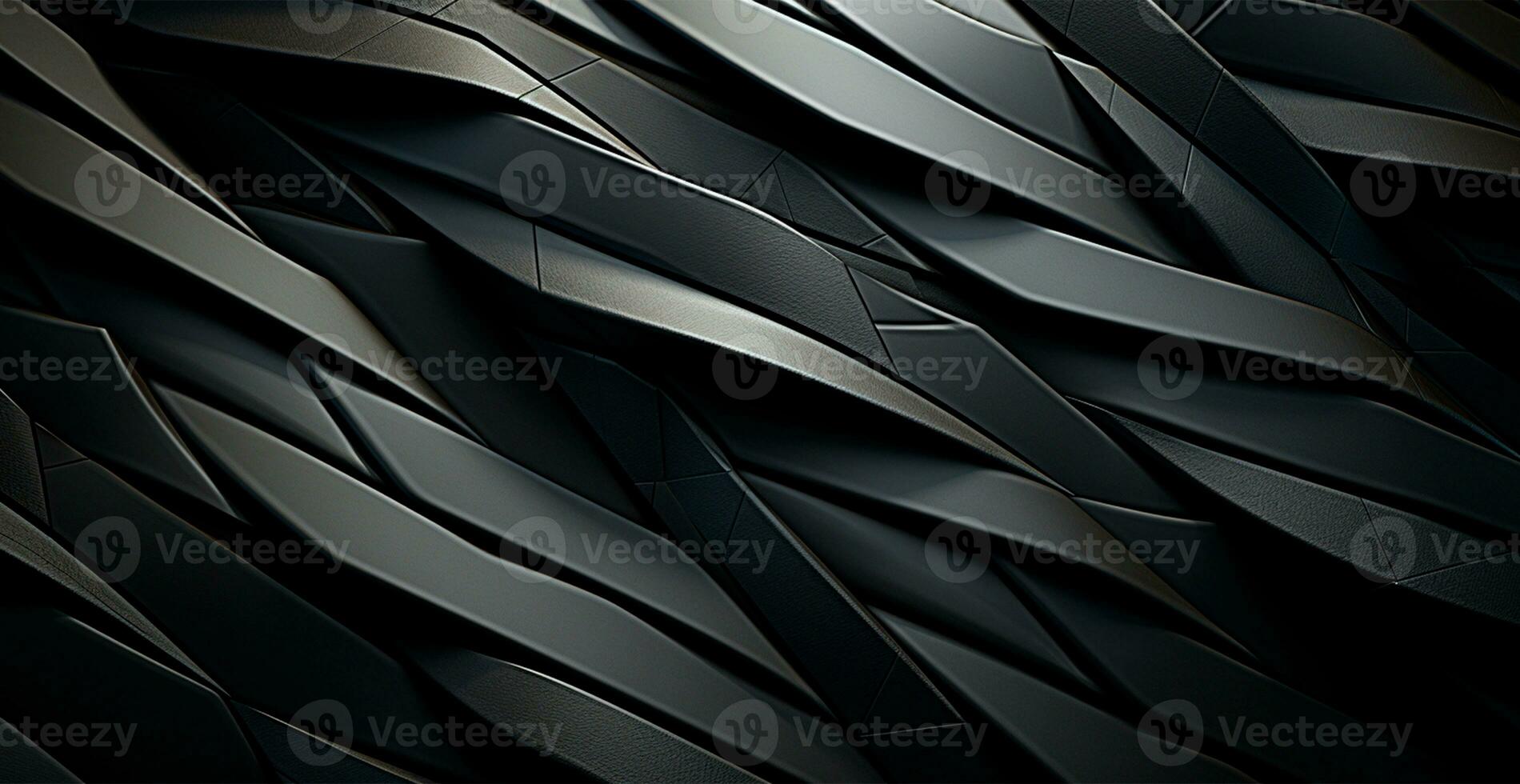 Abstract black background, straight lines lighting - AI generated image photo