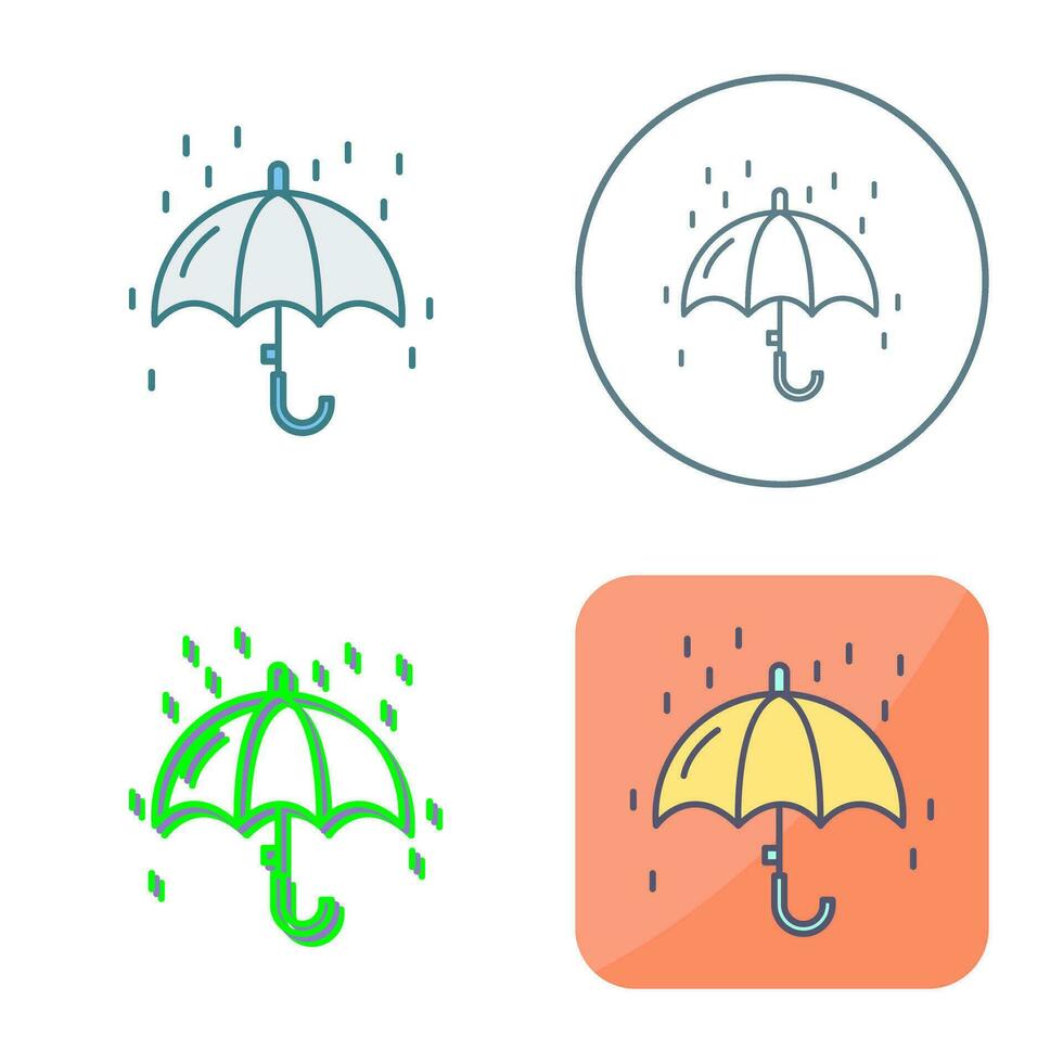 Raining Vector Icon