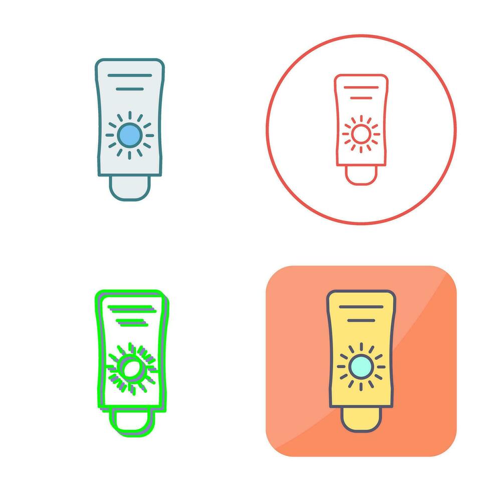 Sun Cream Vector Icon