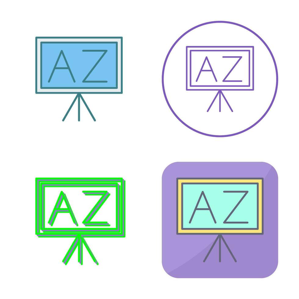 From A To Z Vector Icon