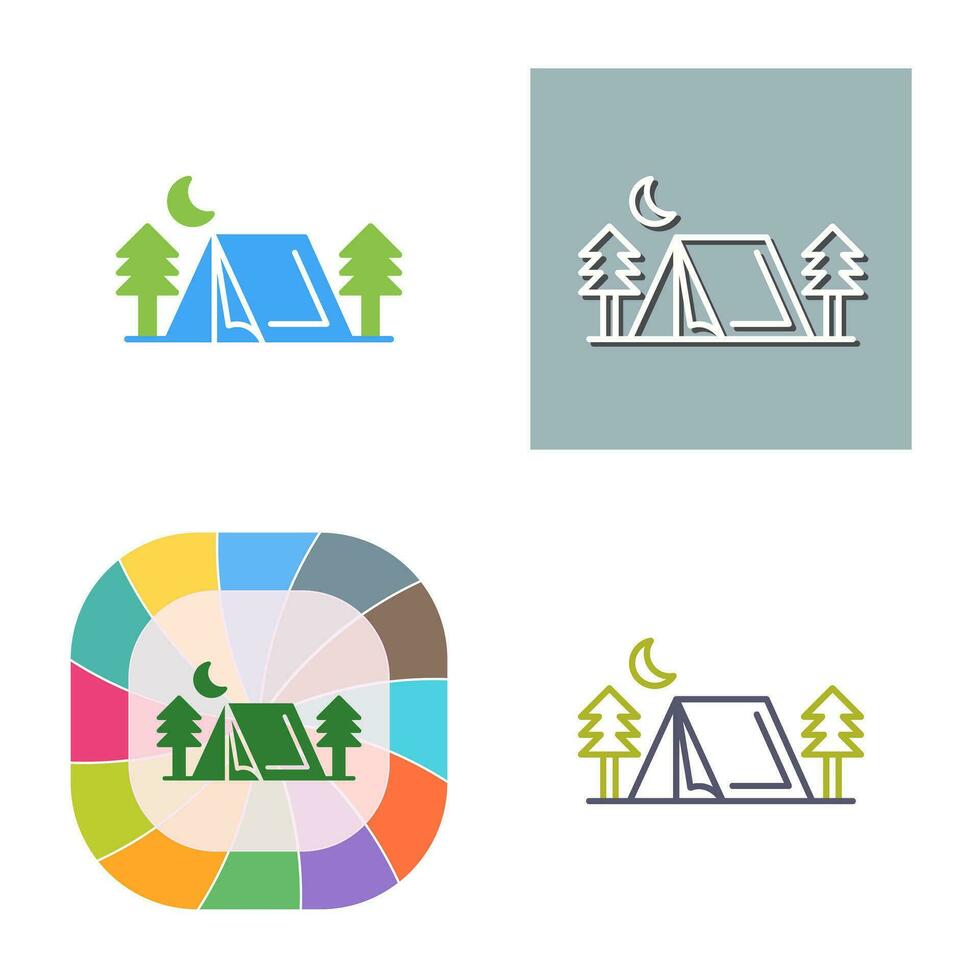 Tent Vector Icon