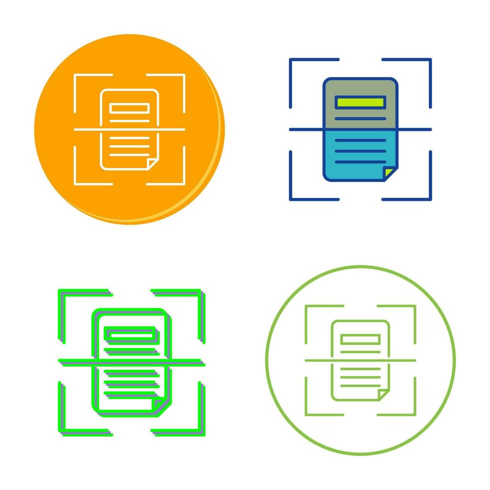 Scan Vector Icon