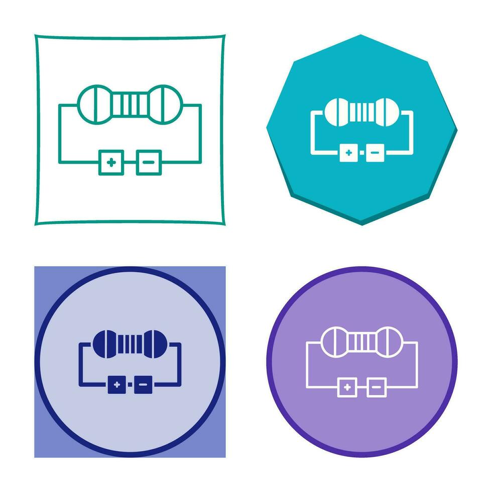 icono de vector de resistencia