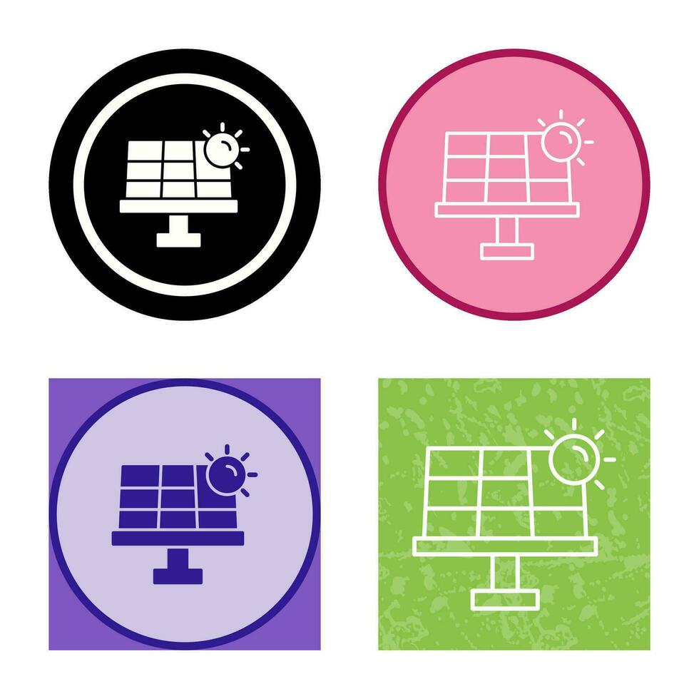 icono de vector de energía solar