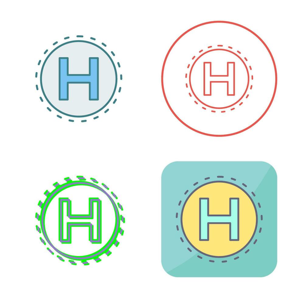 Helipad Vector Icon