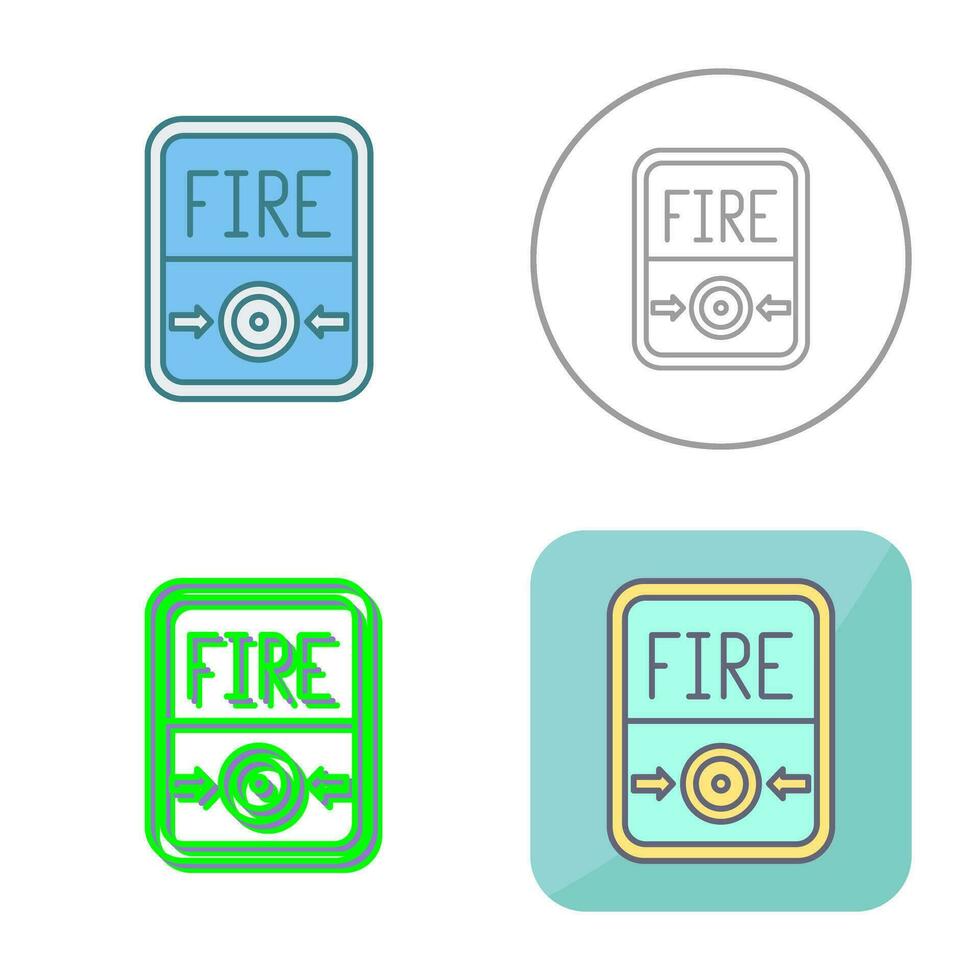 Fire Button Vector Icon