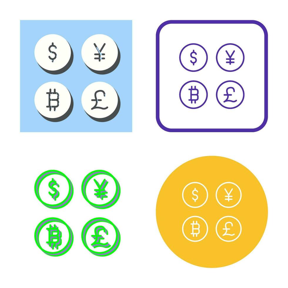 Currency Symbols Vector Icon