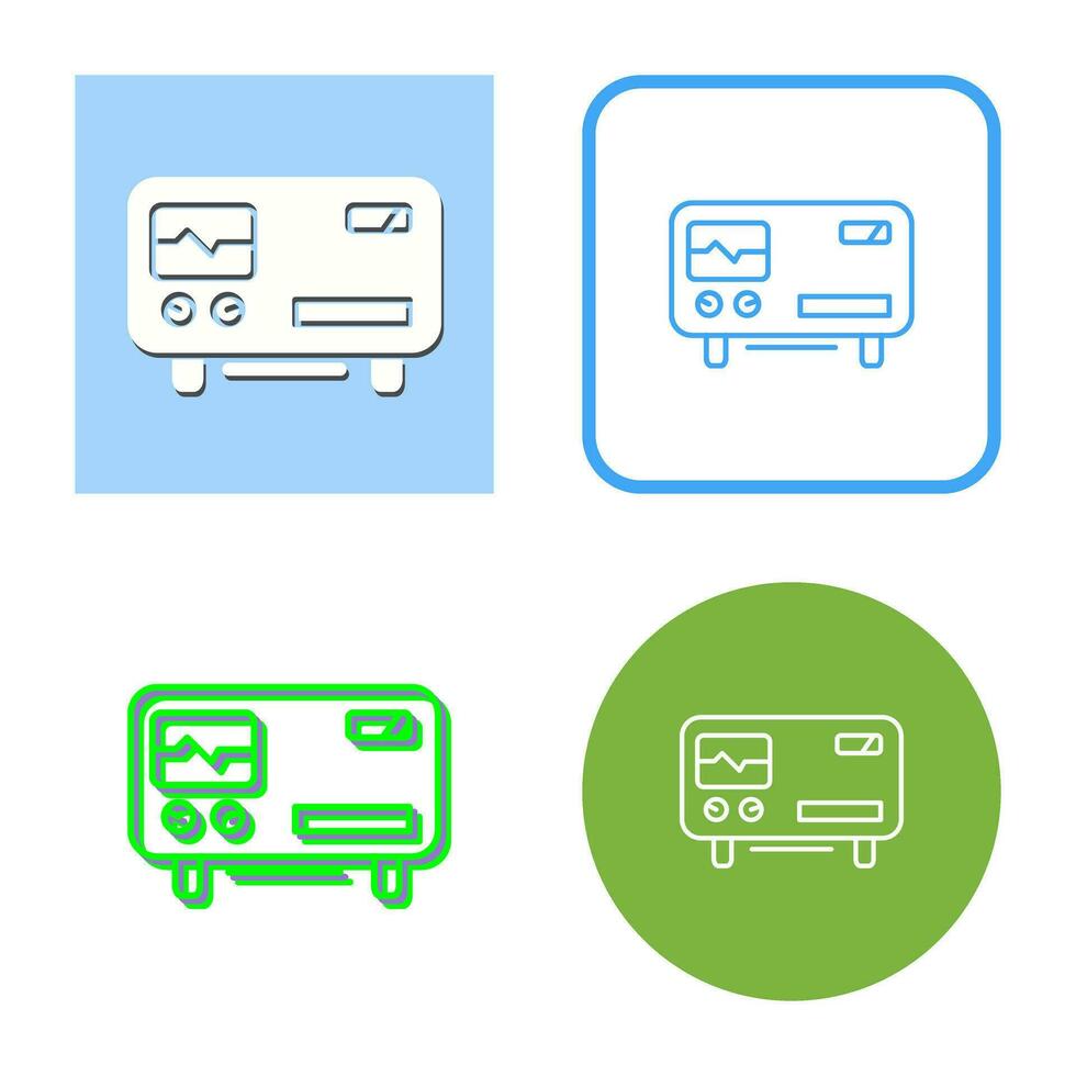 Oscillscope Vector Icon