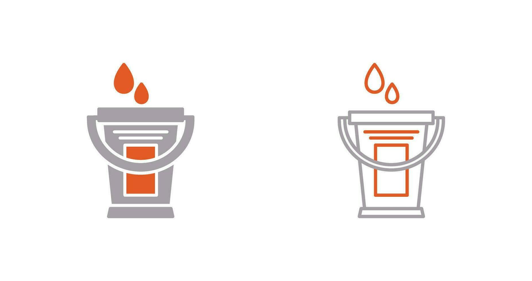 Water Bucket Vector Icon