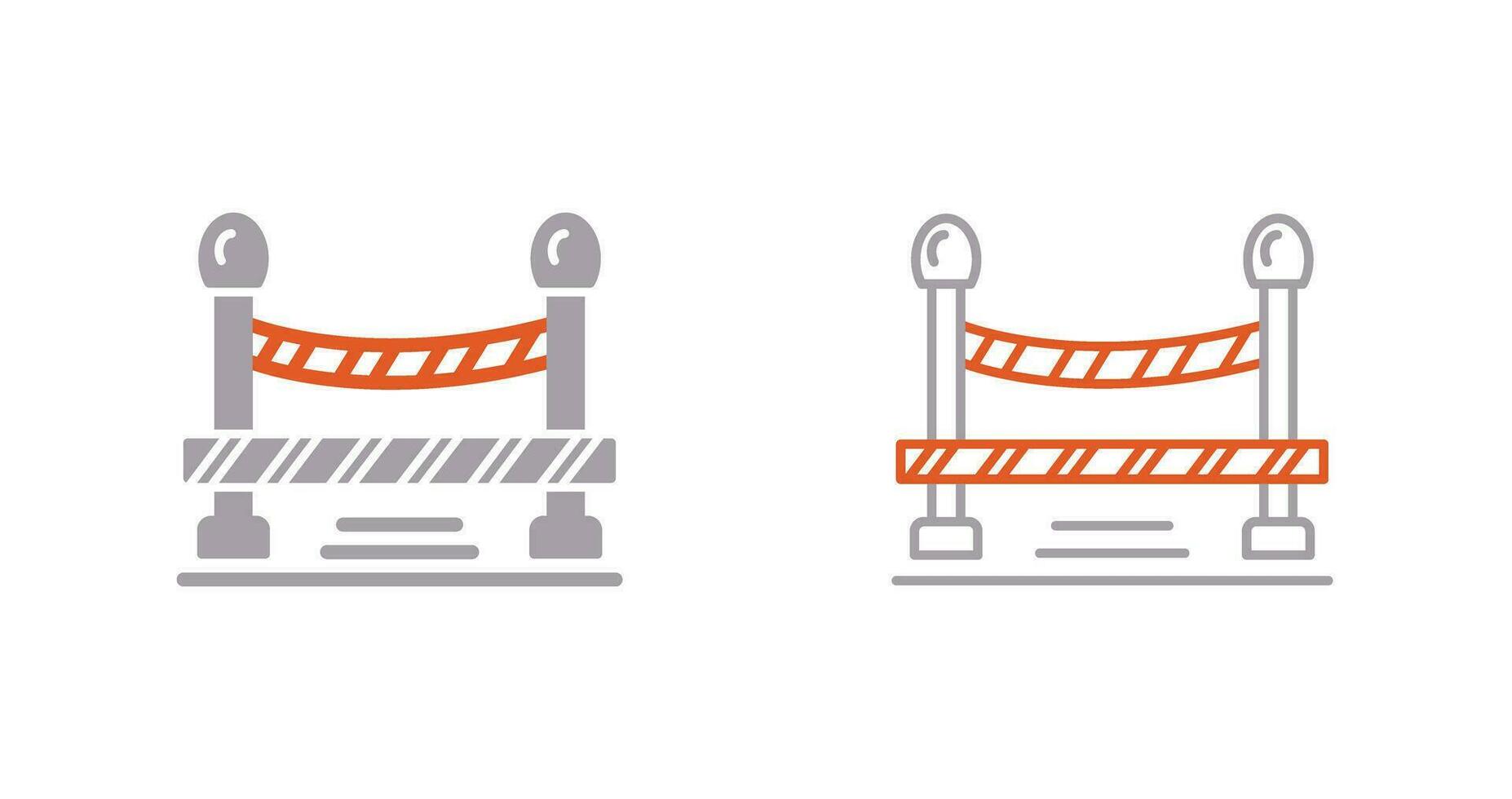 Do Not Cross Line Vector Icon