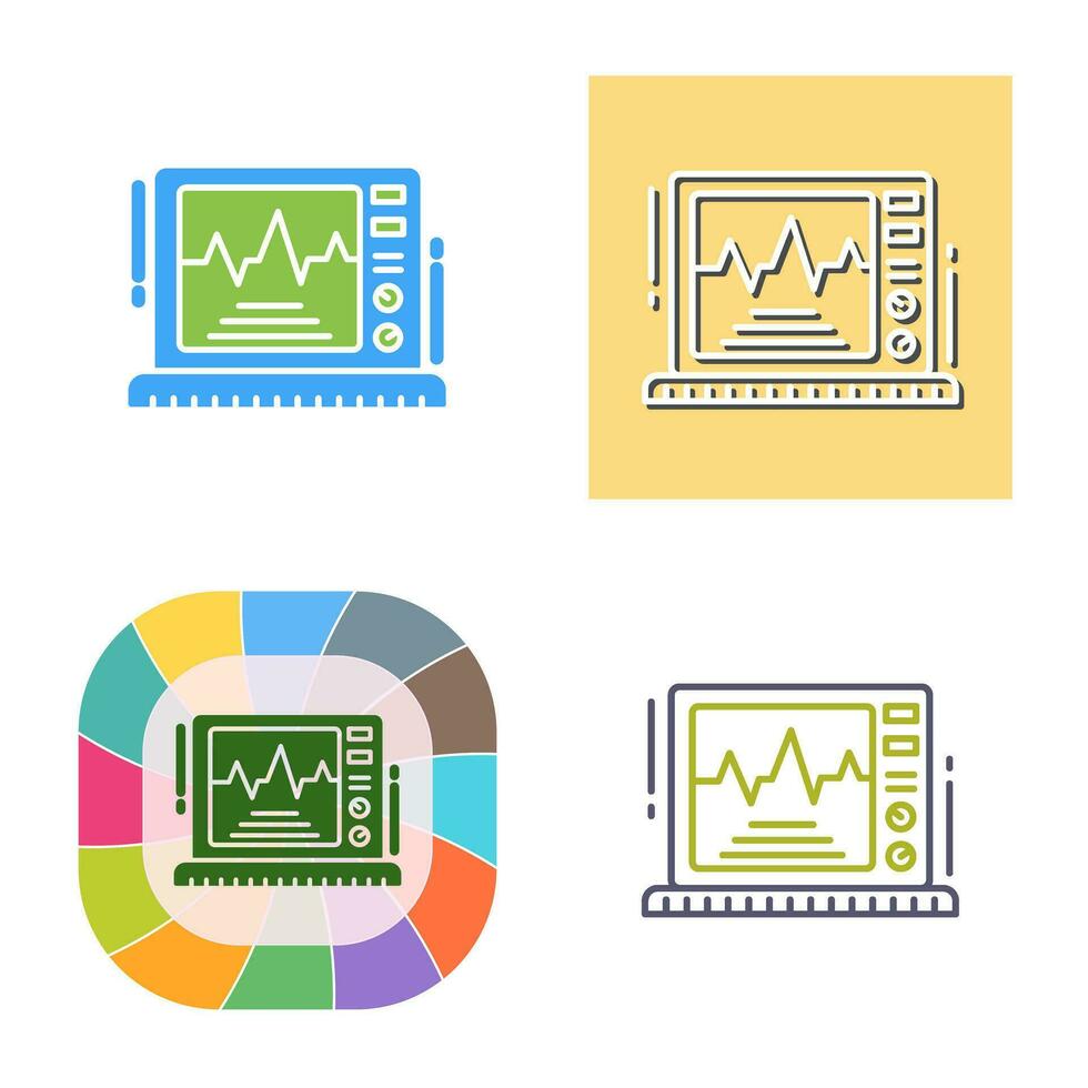 Ekg Monitor Vector Icon