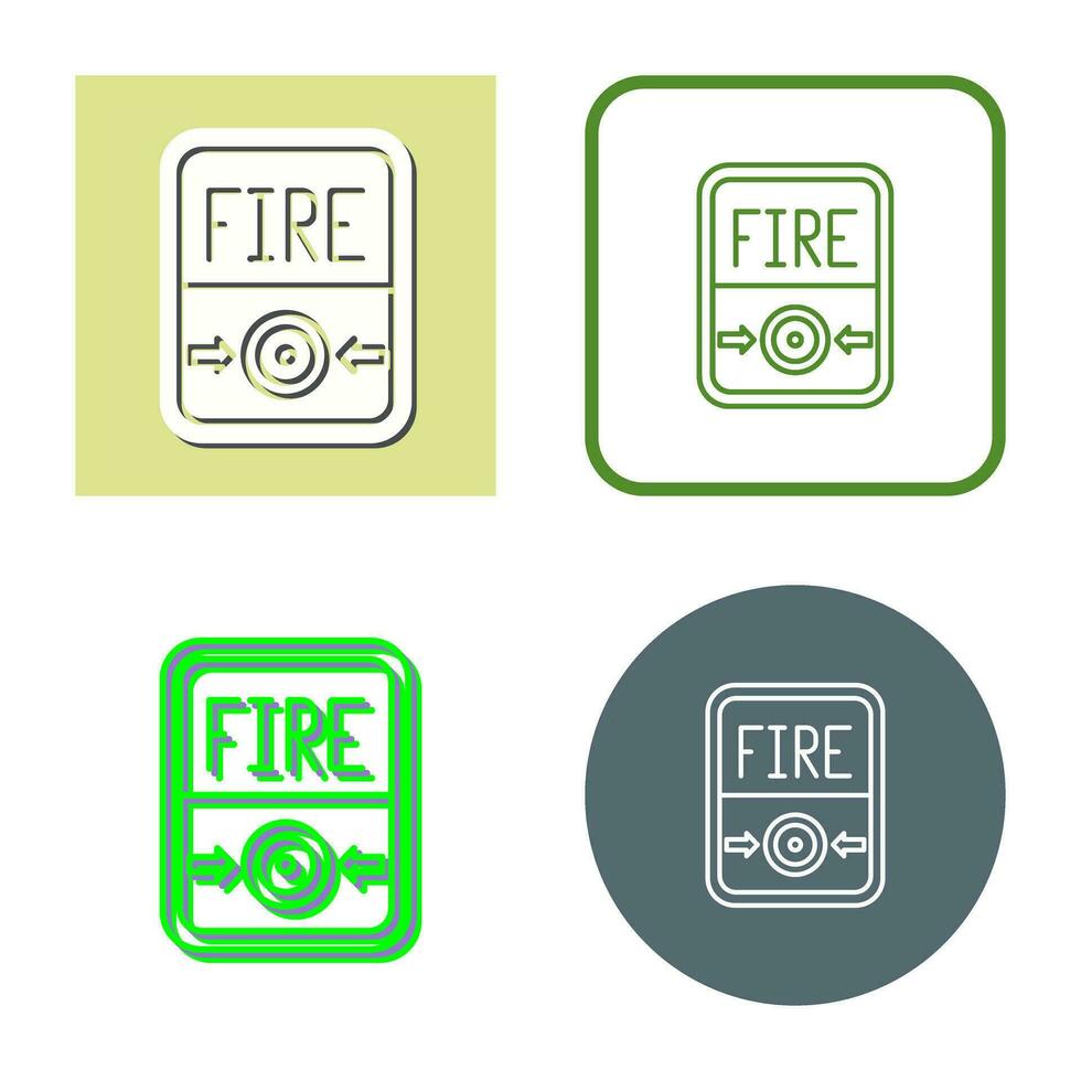 Fire Button Vector Icon