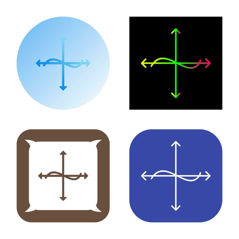 Unique Graph Vector Icon