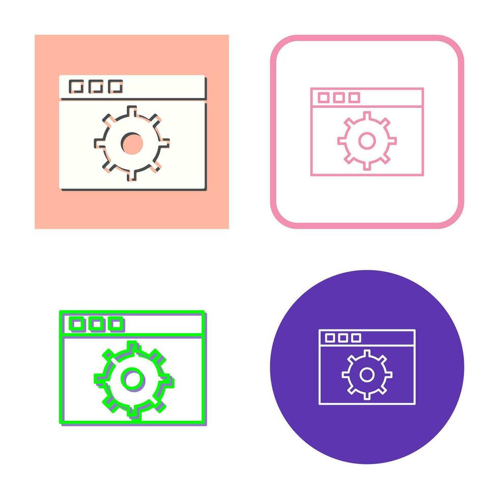 Unique Settings Vector Icon