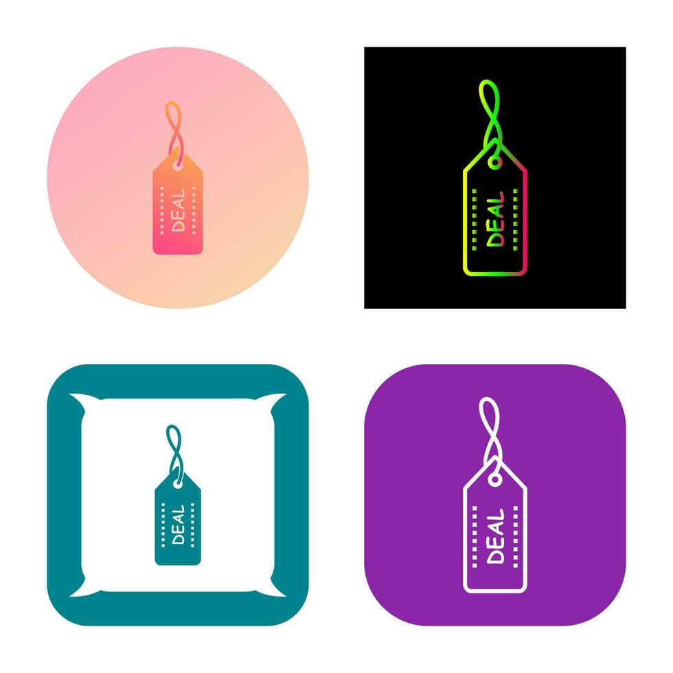 Unique Online Deals Vector Icon