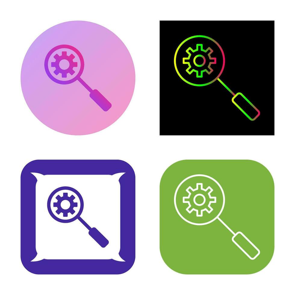 Unique Search Engine Optimizati Vector Icon