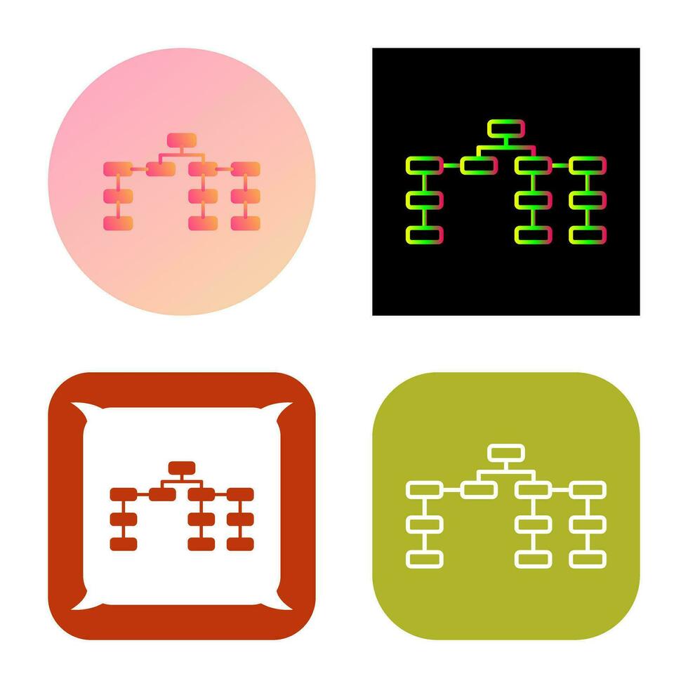 Unique Seo Structure Vector Icon
