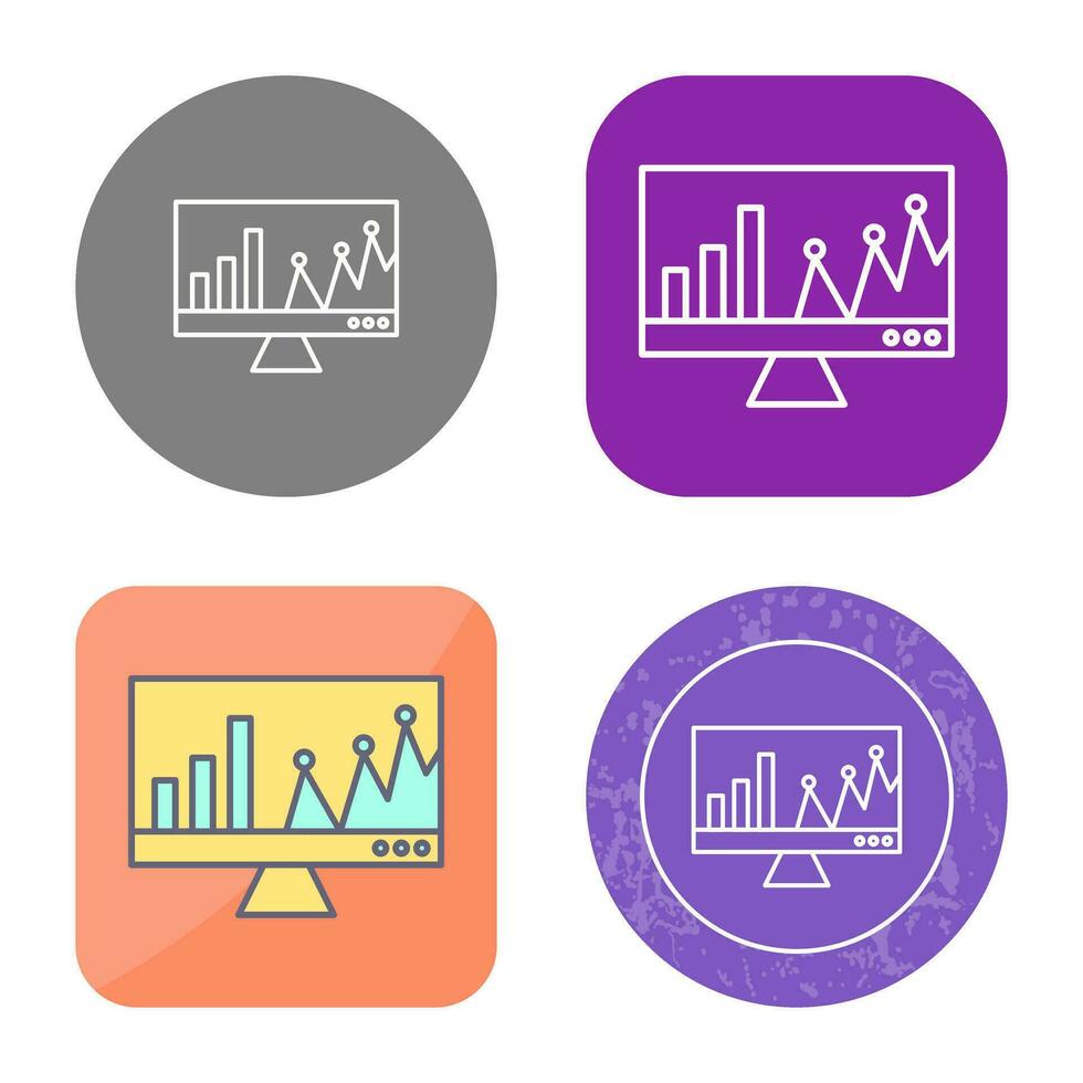 Online Stats Vector Icon