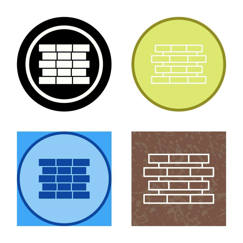 Unique Bricks Vector Icon