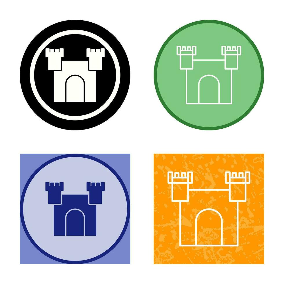 Unique Castle Vector Icon