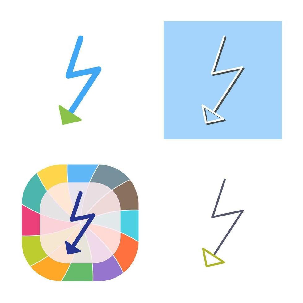 Unique Flash Vector Icon