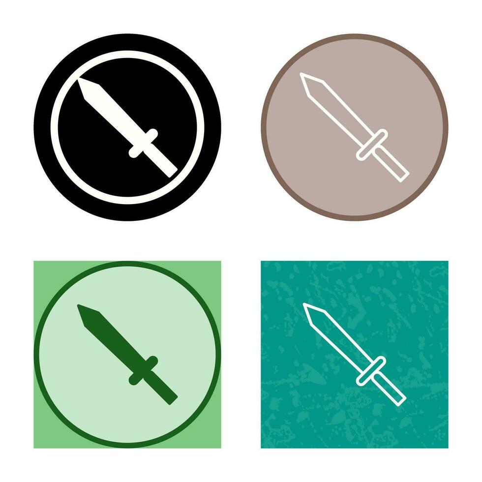 Unique Sword Vector Icon