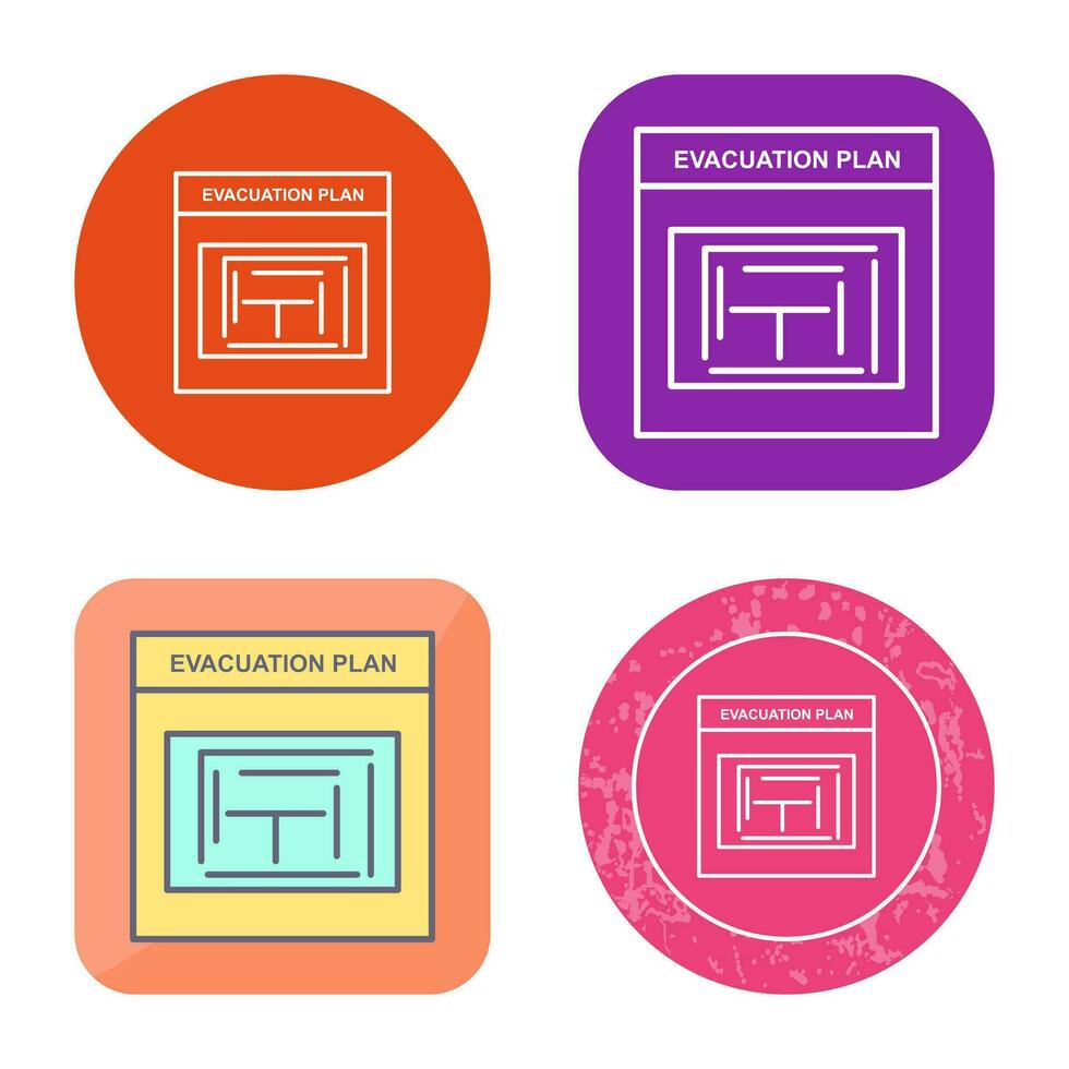 Evacuation Plan Vector Icon