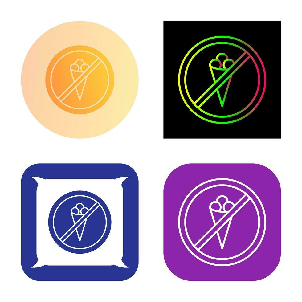 No Icecream Vector Icon