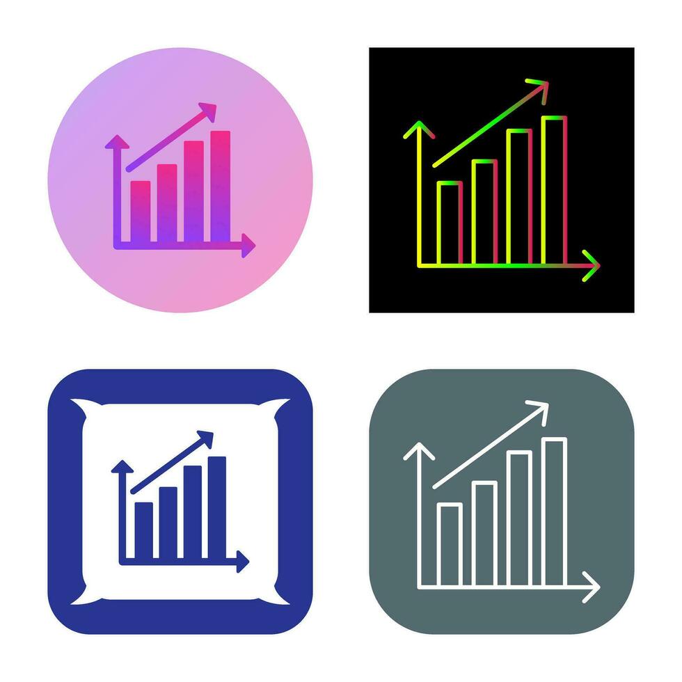 Rising Statistics Vector Icon