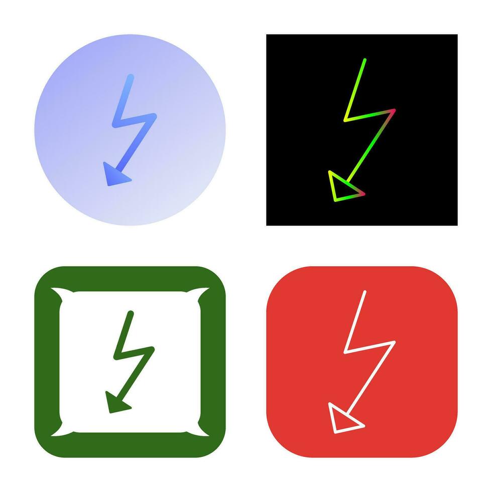 Unique Flash Vector Icon