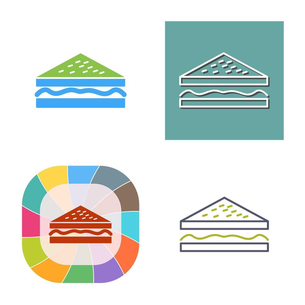 Unique Sandwich Vector Icon