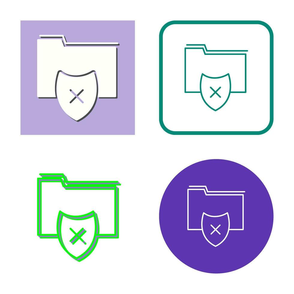 Vulnerable Folder Vector Icon