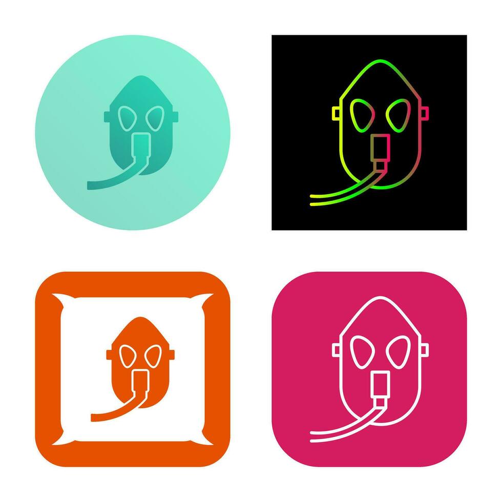 Unique Oxygen Mask Vector Icon