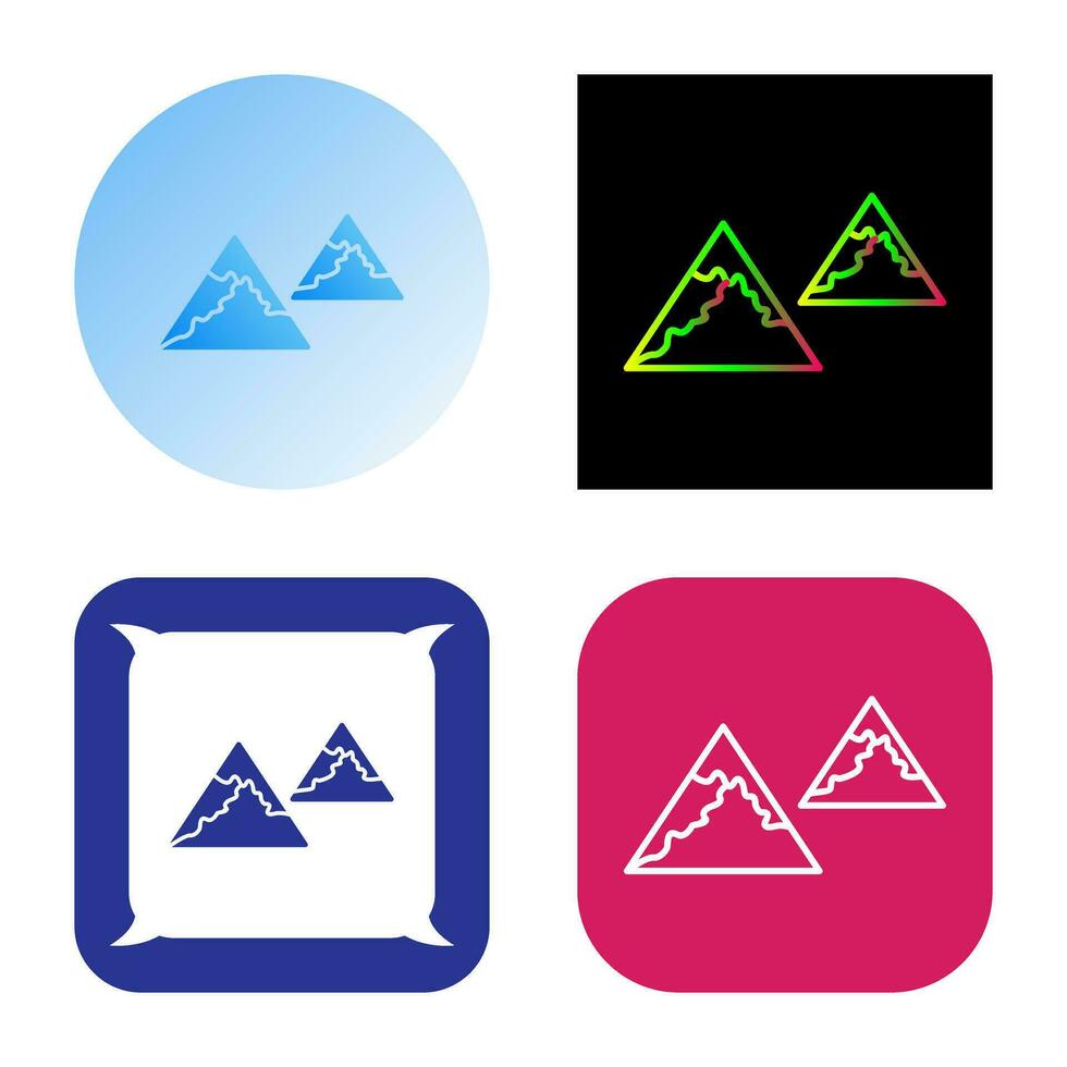 Unique Mountains Vector Icon