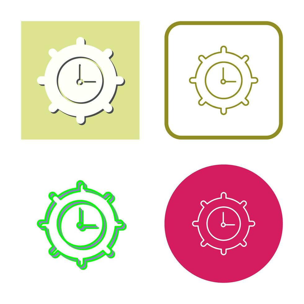 Time Settings Vector Icon