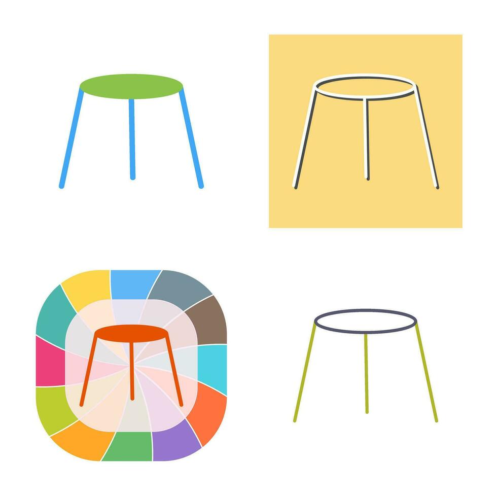 Unique Stool Vector Icon