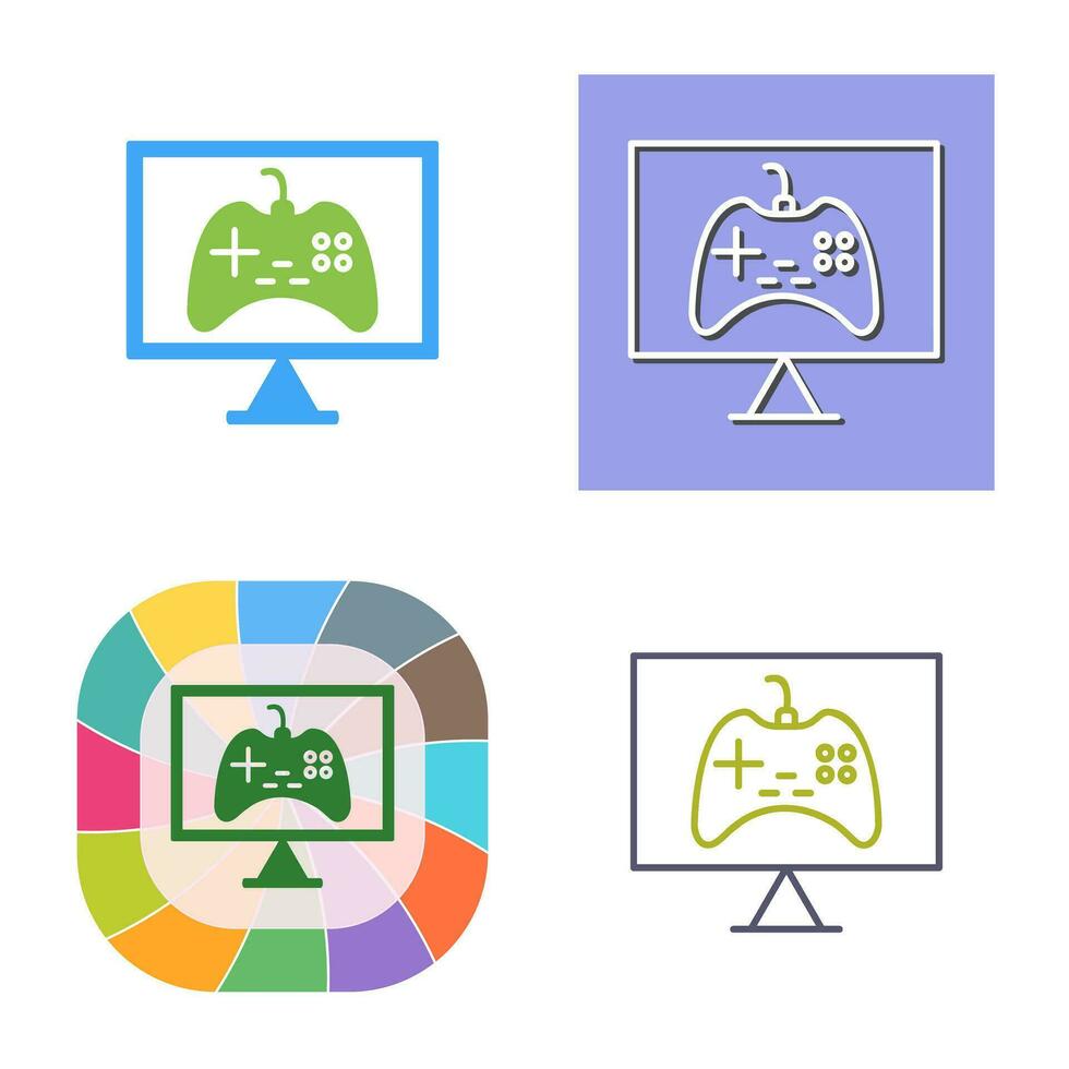 Unique Online Games Vector Icon