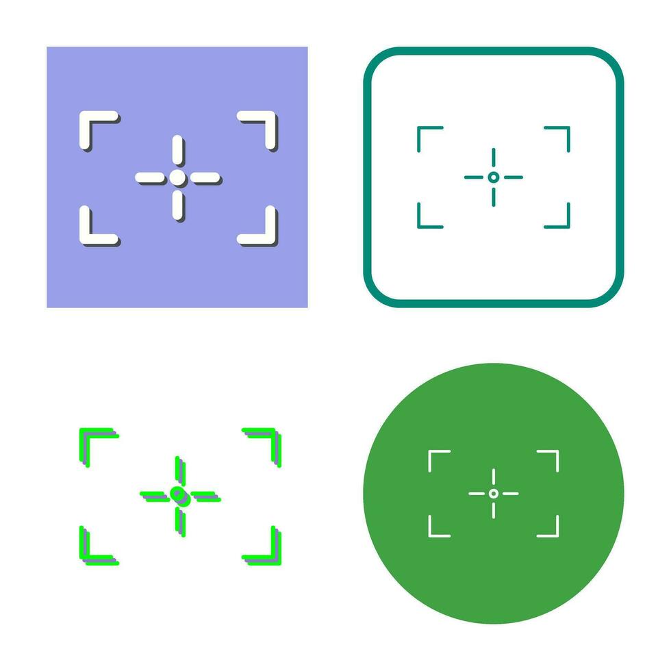 Unique Focus Vector Icon