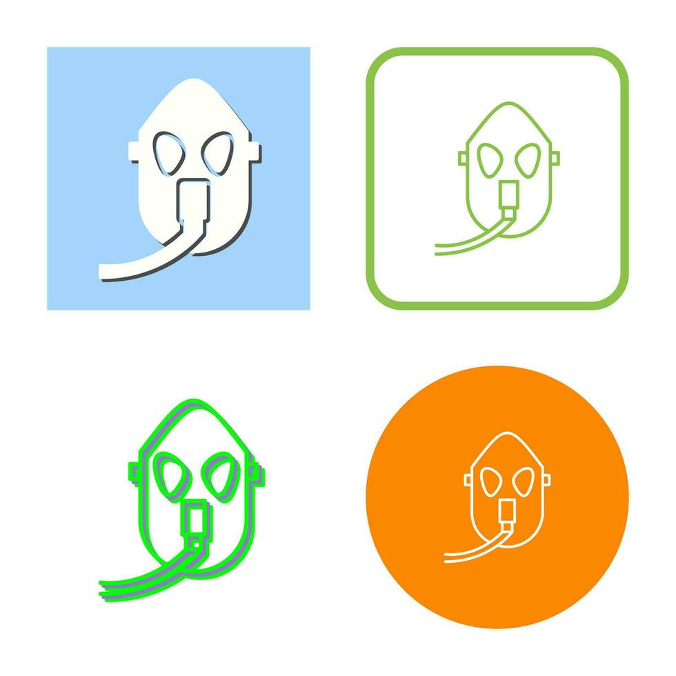 Unique Oxygen Mask Vector Icon