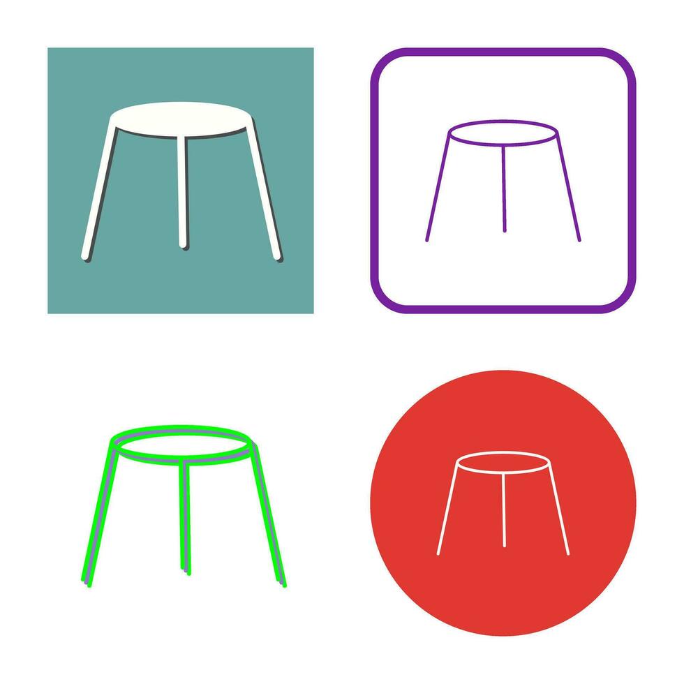 Unique Stool Vector Icon