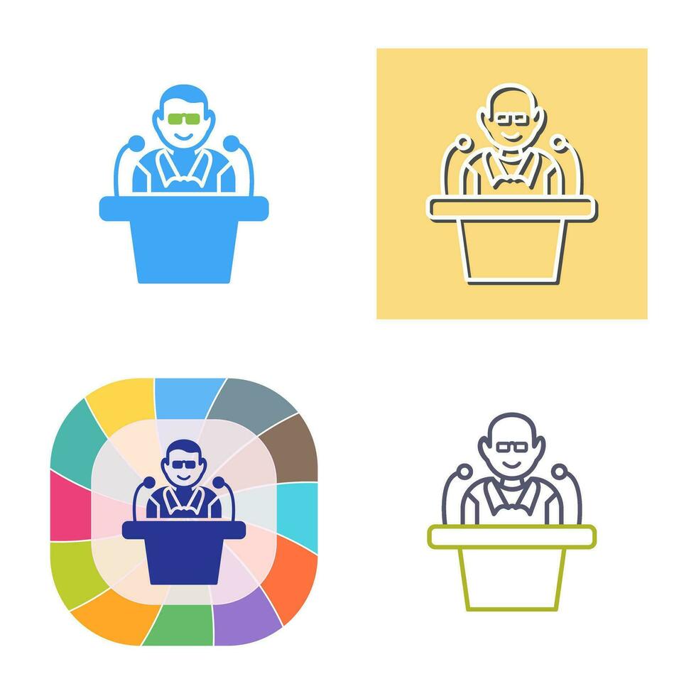 Unique Lecture Vector Icon