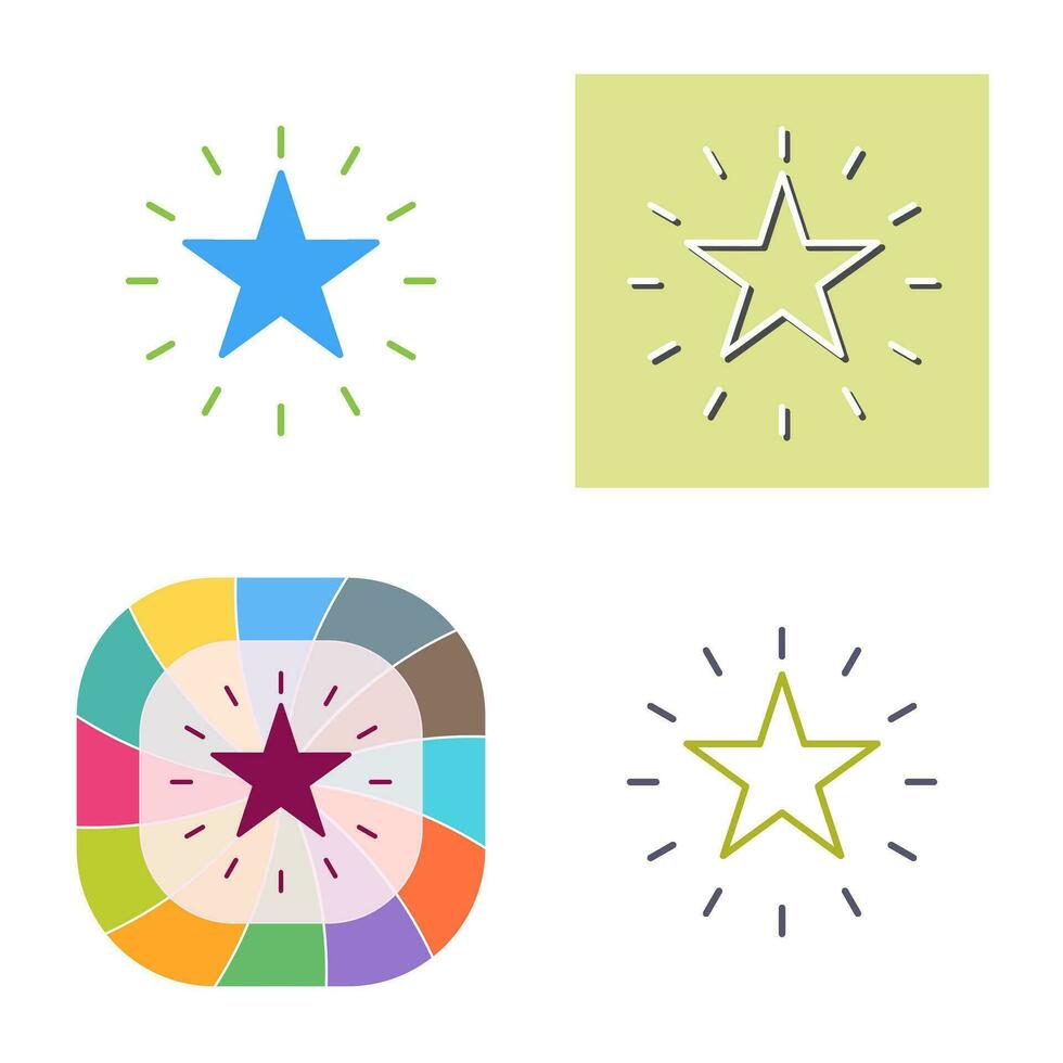 Unique Star Vector Icon