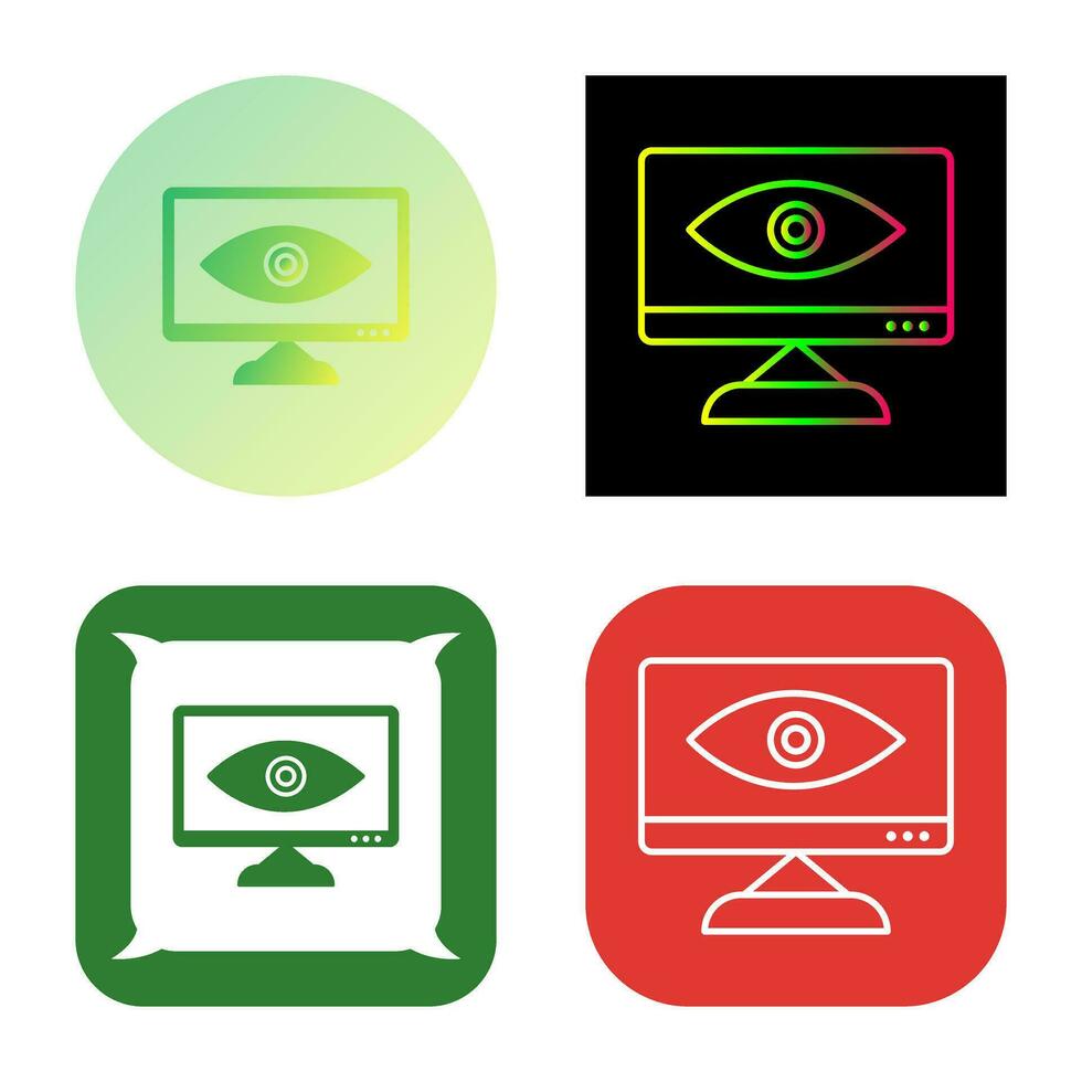 Unique Web Visibility Vector Icon