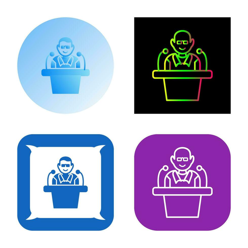Unique Lecture Vector Icon