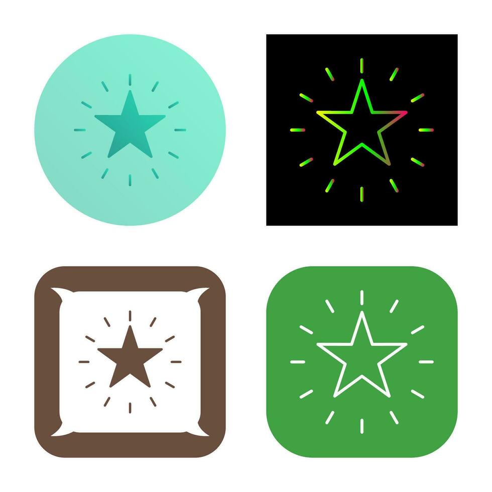 Unique Star Vector Icon